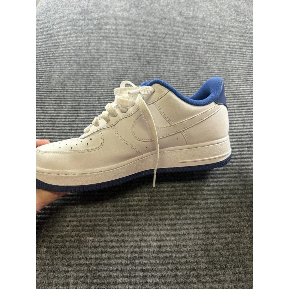 Nike Air Force 1 Low White Blue Youth Size 8Y Sneakers Shoes Unisex